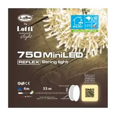 Catena Luminosa 750 MiniLED Bianco Caldo 53 m