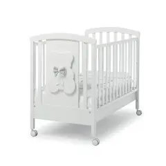 Lettino Dudù Bianco Fiocco Grigio