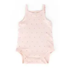 Body Canottiera con Spalline Sottili - Taglia 18-24 Mesi - Rosa Scuro