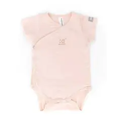 Body 1 Mese Bambino Maniche Corte Rosa Bamboom C104-054-007