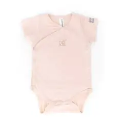 Body 3 Mesi Bambino Maniche Corte Rosa Bamboom C104-054-007