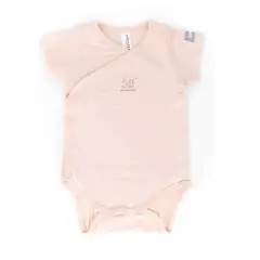 Body 9/12 Mesi Bambino Maniche Corte Rosa Bamboom C104-054-007
