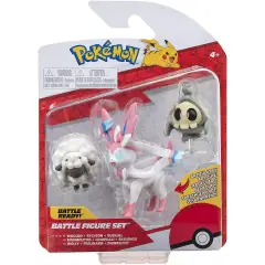 Pokemon Battle Figure Set 3 Personaggi: Duskull, Wooloo, Sylveon