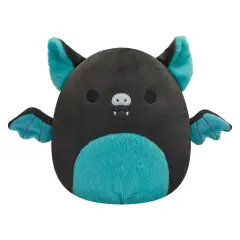 Squishmallows Personaggio 20 Cm: Teal & Black Fruit Bat w Fuzzy Tummy