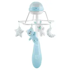 Chicco First Dreams Rainbow Cot Mobile Blue – Giostrina Musicale Evolutiva 3-in-1