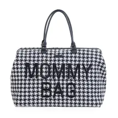 Mommy Bag Borsa Fasciatoio Con Materassino Pied De Poule