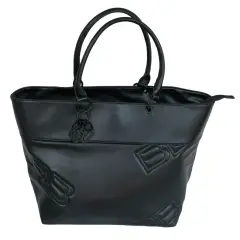 Borsa a Tracolla In Ecopelle Nera Bamboom