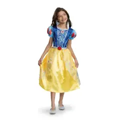 Costume Biancaneve per Bambine - Taglia M - 7/8 Anni