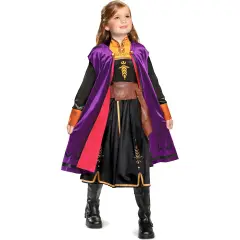 Costume Carnevale Frozen - Anna Traveling Deluxe, Taglia M (7-8 anni)