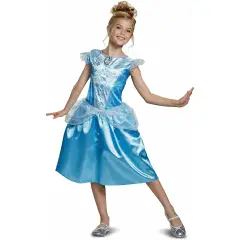 Costume Principessa Cenerentola per Bambine - Taglia M - 7/8 Anni