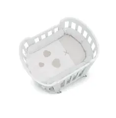 Completo Rivestimento Culla Sweet – Bianco Tortora