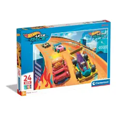 Puzzle 24 Pezzi Maxi Hotwheels