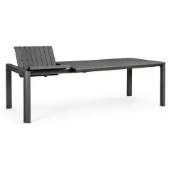 Tavolo Allungabile Kiplin 180-240×100 Antracite In Alluminio