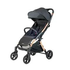 Passeggino G-Moove Nero Telaio Rose Gold 0-22 kg. Leggero, Perfetto dalla Nascita.