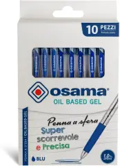 Penna Scatto a Sfera OBG, Tratto 1 mm. - Blister 10 Pezzi Blu