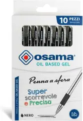 Penna a Sfera OBG con Cappuccio, Tratto 1 mm. - Blister 10 Penne Nero