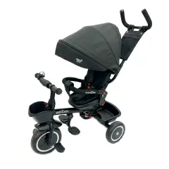 Triciclo 4-in-1 GioJoy Moove-1 Nero – Comfort, Sicurezza e Divertimento per i Primi Passi