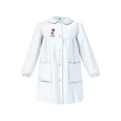 Grembiule Bambina Asilo 4037 Bianco 5 Anni