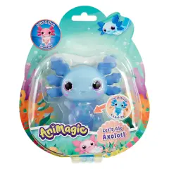 Animagic Let's Glo Axolotl: Pesciolino Luminoso Galleggiante Azzurro