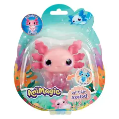 Animagic Let's Glo Axolotl: Pesciolino Luminoso Galleggiante Rosa