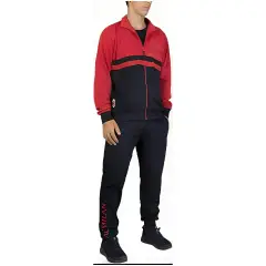 Pigiama Tuta Garzata Rossa Zip Intera Milan XXL