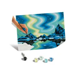Ravensburger CreArt Serie B Canvas - Luci del Nord, Kit Pittura