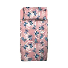 Completo 1 Piazza Stitch Rosa Flanella