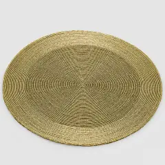 Sottopiatto Perle Rotondo Oro D.36 Cm