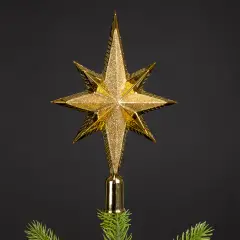 Puntale Albero Natale Glitter Gold