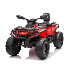 Auto Elettrica per Bambini 12V Can-Am Outlander 2 Motori, Rosso
