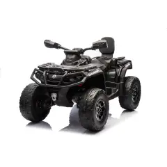 Auto Elettrica per Bambini 12V Can-Am Outlander 2 Motori, Nero