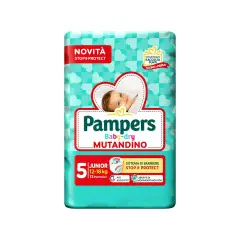 Pampers Baby Dry Mutandino Taglia 5 (12-18 Kg) Junior - 13 Pezzi BabyDry