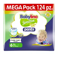 Babylino Economy Pannolini Mutandina Taglia 6 Extra Large  - 13/18 Kg 31 Pezzi