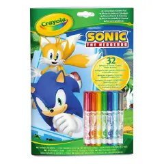 Album Attività Da Colorare Con Pennarelli Sonic