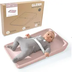 Materassino Fasciatoio 50x70 in Silicone Ergonomico in schiuma Glenn Rosa Alondra