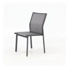 Sedia Como Antracite In Alluminio Salmar