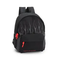 Zaino Americano Scuola VOS - Vision of Super Flame Nero Rosso