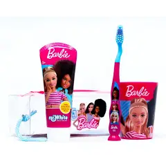 Barbie Pochette con Bicchiere Spazzolino e Dentifricio 75 ml