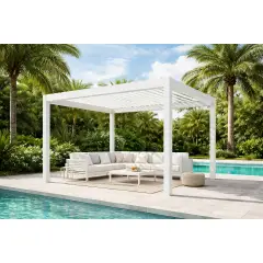 Pergola Palmas 3x3,6 Bianco H240 Salmar