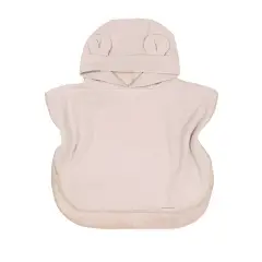 Poncho Accappatoio Waffle Bambino 2-4 Anni Pink Bamboom