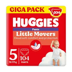 Huggies Little Movers Pannolini a Mutandina Taglia 5, 104 pz Disney