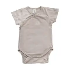 Body in Bamboo Mezza Manica - Taglia 9-12 mesi Beige