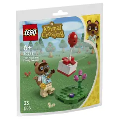 Lego Bustine Animal Crossing 30731 Tom Nook con regalo volante