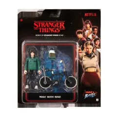 Stranger Things Personaggio Articolato Con Bicicletta E Accessori 10 cm, Mike