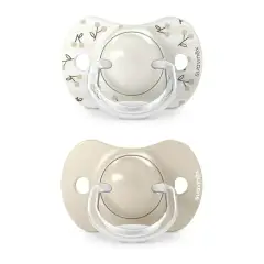 Birdies Succhietto Con Tettina In Silicone 0/6m Neutro 2 Pezzi Suavinex