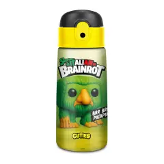 Borraccia Bambini Brainrot Brr Brr Patapim 460 ml Inox con Tracolla