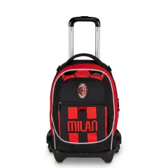 Milan Est.1899 Zaino Scuola 33 Litri con Trolley Jack-3wd+