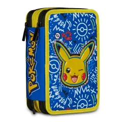 Astuccio 3 Zip Pokemon I Choose You! Completo 44 Pezzi