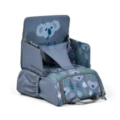 Seggiolone Da Viaggio Portatile Verde Convertibile a Zaino Koala Grigio