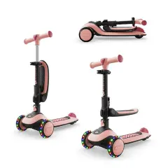 Monopattino Evolutivo 2in1 con Seduta HALLEY 2 Pink